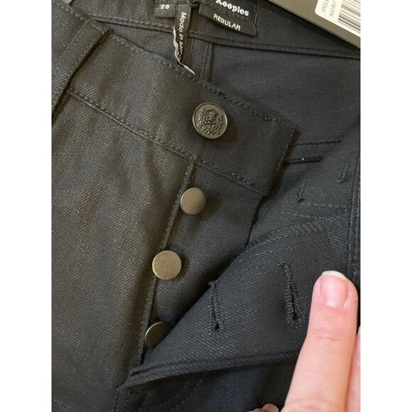 The Kooples Womens Black Brut Slim-Fit Jeans Size 28 Cotton Blend - Picture 7 of 7